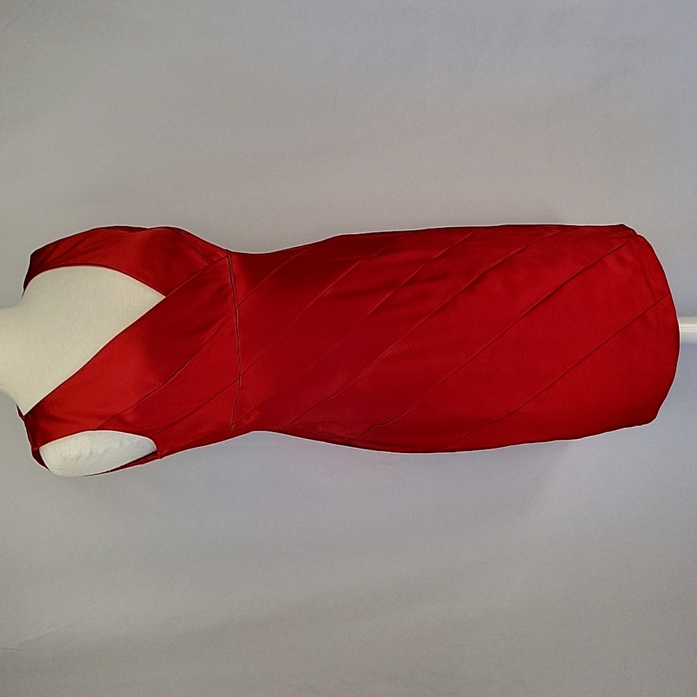 Calvin Klein Sleeveless Midi Sheath Dress Garnet Sz 12 NWT